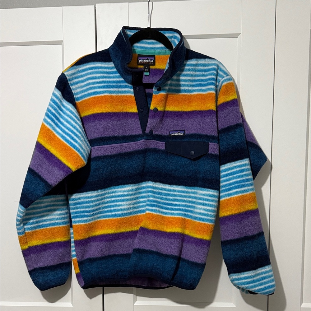 Patagonia Synchilla Multicolor Striped Fleece Jacket